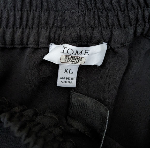 TOME Collective Classic Black Karate Pants Size XL - Picture 9 of 16